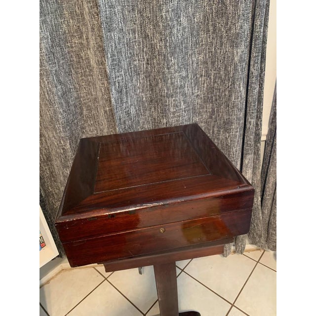 Late 19th Century Majestic English Regency Campaign Chest – Silverware Box, Attributed to Tilden-Thurber (Unmarked) For Sale - Image 14 of 14