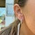 Silver Ladies 14k White Gold 0.97ct Lab Grown Diamond Hoops Earrings, A Pair For Sale - Image 8 of 8