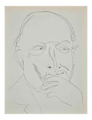 Raoul Dufy, Study for Self-Portrait, Original Lithograph, 1920s