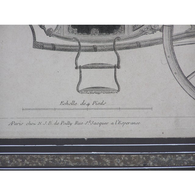 Late 18th Century 18th French Baroque Engraving Horse Carriage, Jacques l'Esperance Co. Equestrian, Engineering, Architectural For Sale - Image 5 of 8