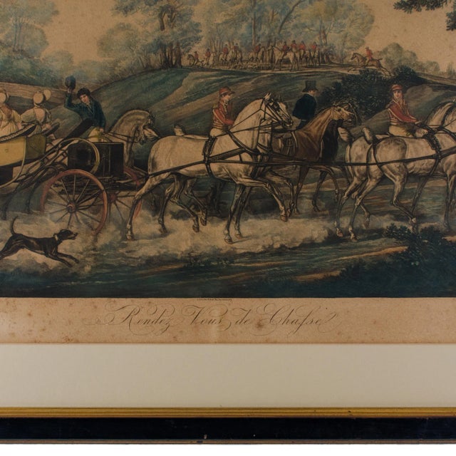 19th Century "Rendezvous De Chafsel" Lithograph by Carle Vernet For Sale - Image 4 of 7