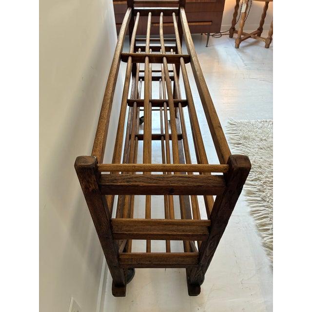 Wood Vintage, Rustic Wooden Shoe Rack For Sale - Image 7 of 15