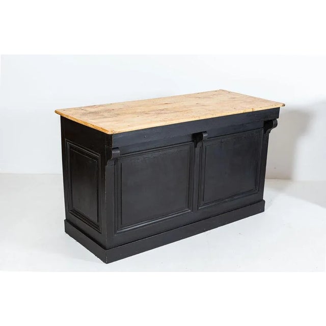 Parisian Ebonised Fruitwood Boulangerie Counter For Sale - Image 3 of 14