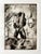 Figurative etching on paper by Aaron Brooks, 1997. Framed original monoprint (1/1) by American artist in the Neo-...