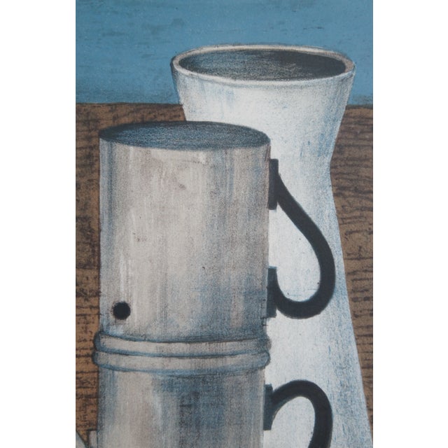 1960s Herbert Breiter German Mid Century Still Life Lemon Coffee Wine Lithograph Print For Sale - Image 5 of 12