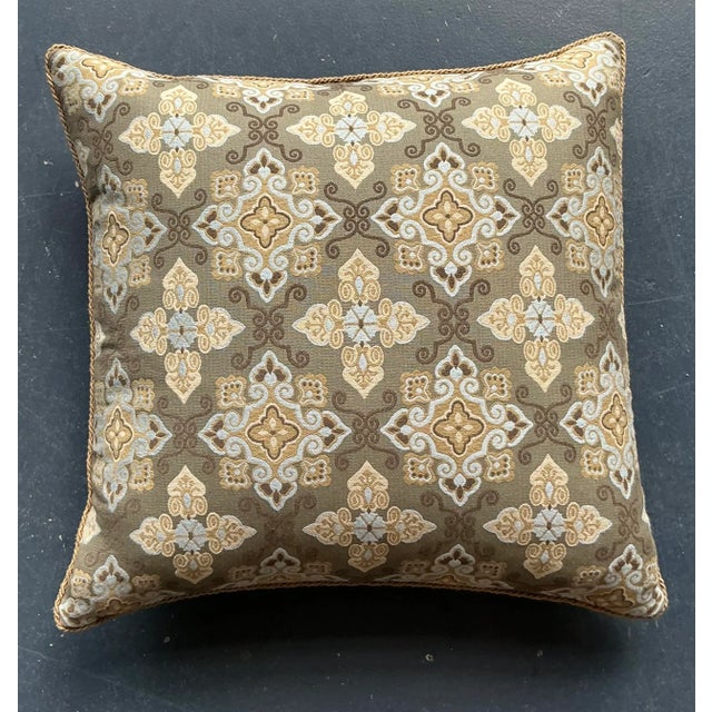 Vintage Boho Jacquard Throw Pillow For Sale - Image 4 of 6