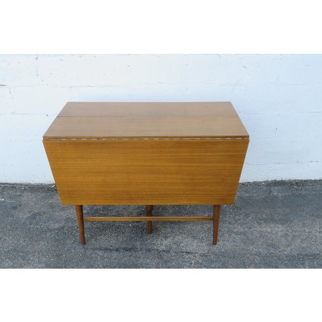 Mid-Century Modern Paul McCobb Mid Century Drop Leaf Dining Dinette Table With 2 Leaves 5767a For Sale - Image 3 of 12