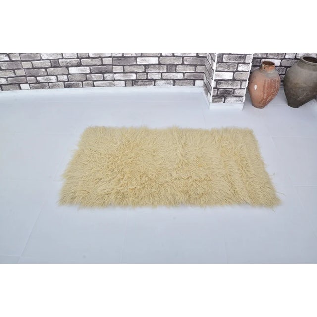 Vintage Turkish Tülü Shag Rug For Sale - Image 10 of 10