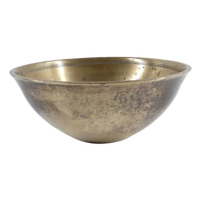 Danish Art Deco Bronze Bowl by Just Andersen, 1920s For Sale