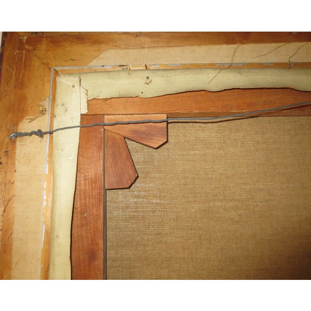 Paint "Jacus" Jean Theobald Jacus Oil Painting of Industrial Complex 1954 France For Sale - Image 7 of 7