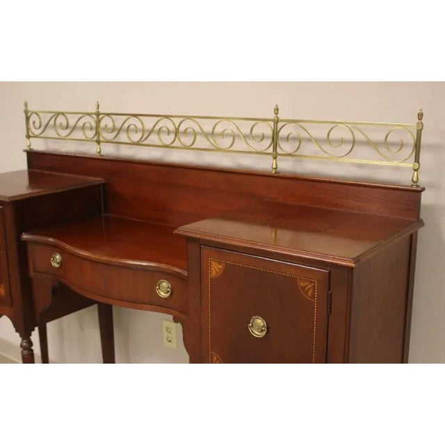 Vintage Sheraton Style Sideboard by Lexington Furniture Ind. The Palmer Home Collection. For Sale - Image 10 of 13