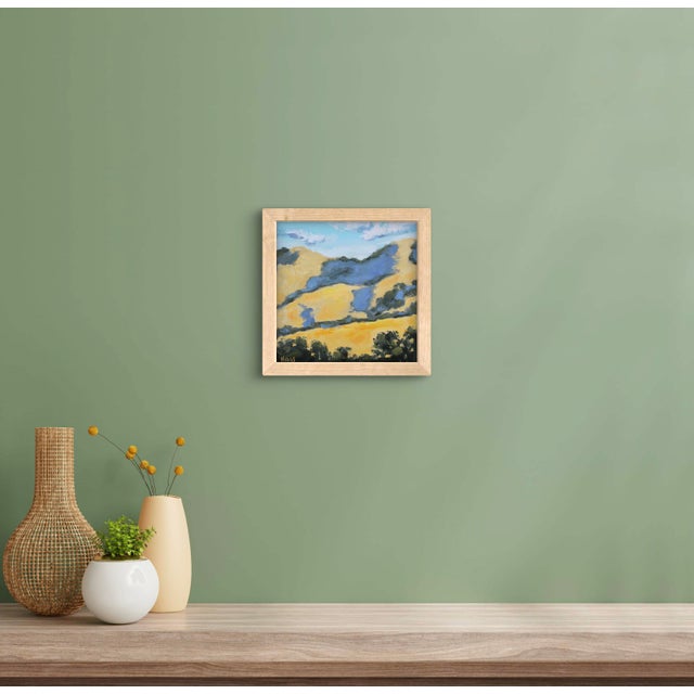 Textile Mt. Diablo, Ca Impressionistic Original Oil Painting Art For Sale - Image 7 of 7