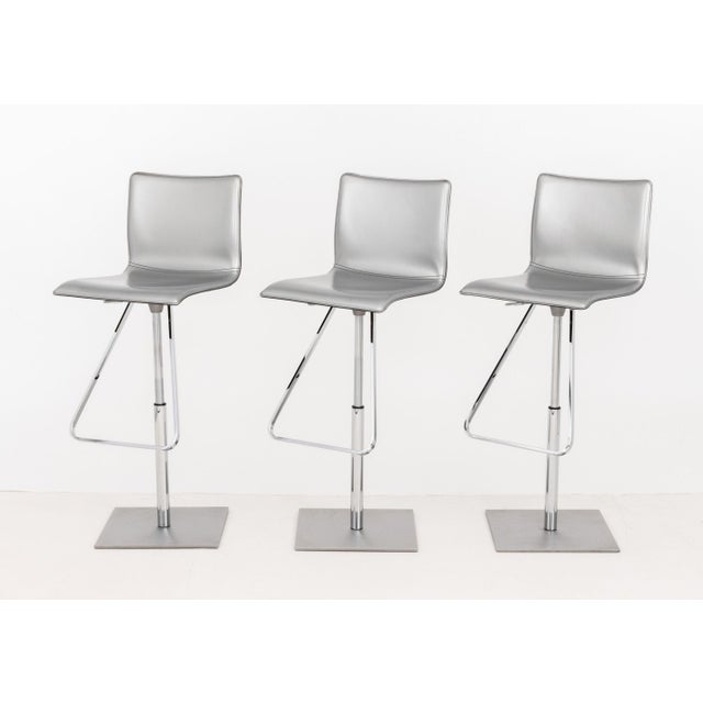Modern Cattelan Italia "Toto" Adjustable Bar Stools, 6 For Sale - Image 3 of 11