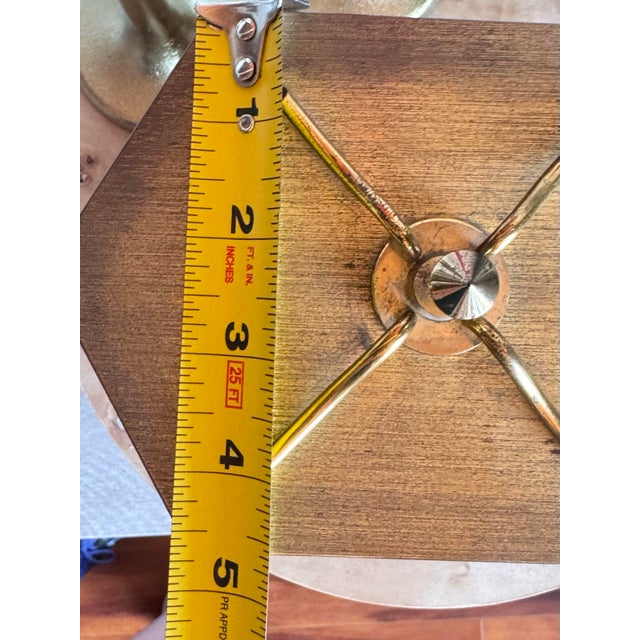 Vintage Kieninger & Obergfell Kundo Brass Hexagonal Anniversary Clock For Sale - Image 11 of 12