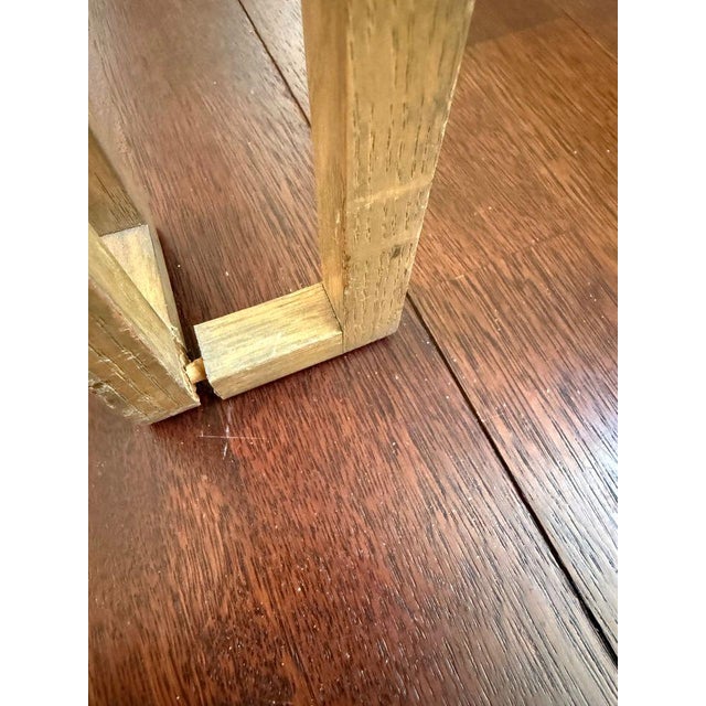 1960s Billy Baldwin Glass and Wood Table For Sale - Image 5 of 6