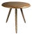 Mid-Century Modern French Wood Turned Barley Twist Side Table with Cork Screw Legs, 1950s For Sale
