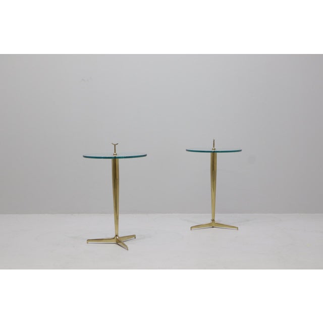 Metal Mid-Century Glass Top Coffee Tables, Italy, 1969, Set of 2 For Sale - Image 7 of 11