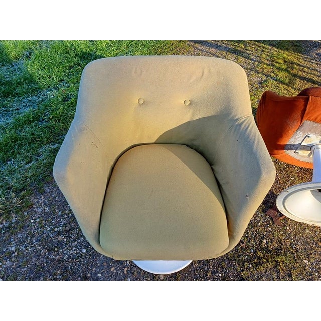 Textile Vintage Armchairs in Plastic and Fabric, 1970s, Set of 2 For Sale - Image 7 of 9