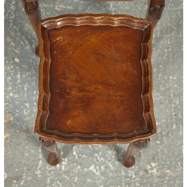 Vintage Nest of Tables with Pie Crust Top from Bevan Funnel For Sale - Image 13 of 16