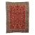 1960s Hand-Knotted Vintage Tabriz Wool Rug in Red For Sale