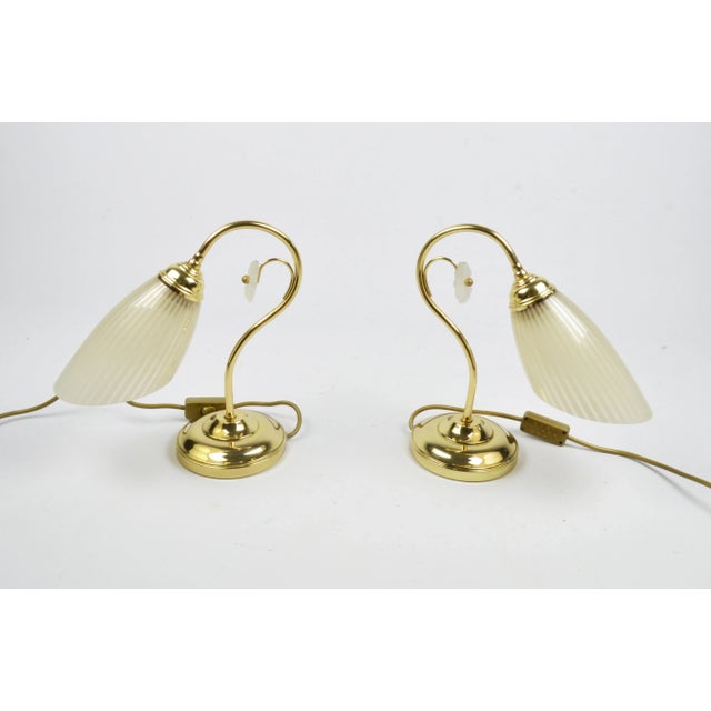 Table Lamps, 1980s, Set of 2, in Good conditions. Designed 1980 to 1989 European Plug (up to 250V).The wiring of this item...