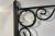 Vintage Black Iron Hanging Basket Holder Rack For Sale - Image 4 of 7