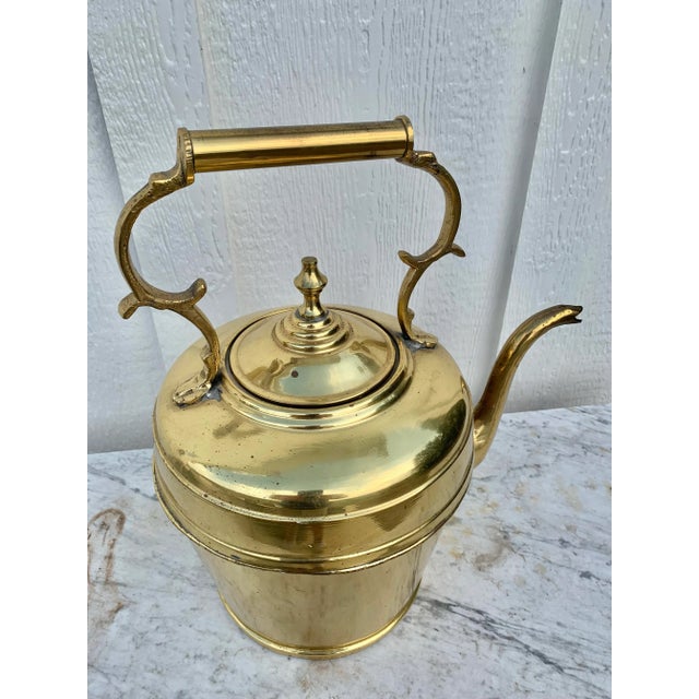 Brass 19th Century Brass Kettle For Sale - Image 8 of 12