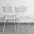 Vintage White Lacquered Metal Chairs by Mathieu Mategot, 1950s, Set of 2 For Sale - Image 4 of 16
