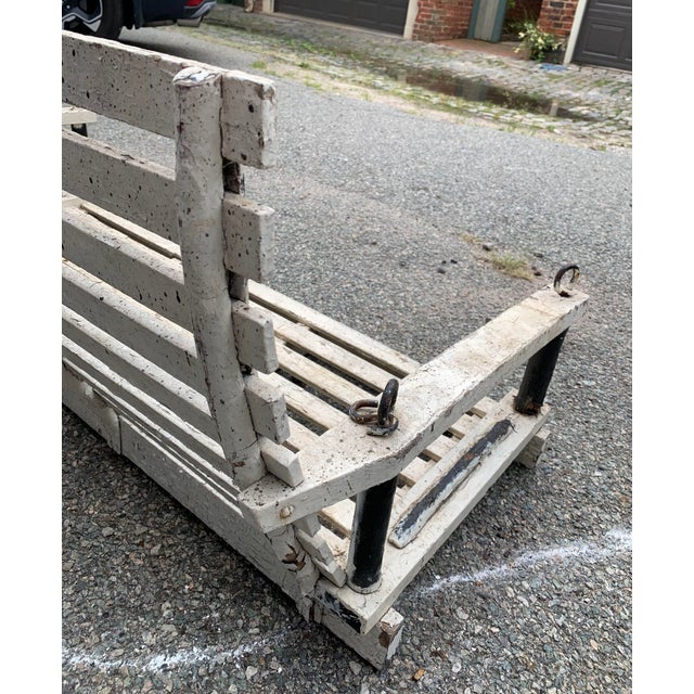 Wood Vintage Cottage Porch Swing 1940 - 1960 For Sale - Image 7 of 16