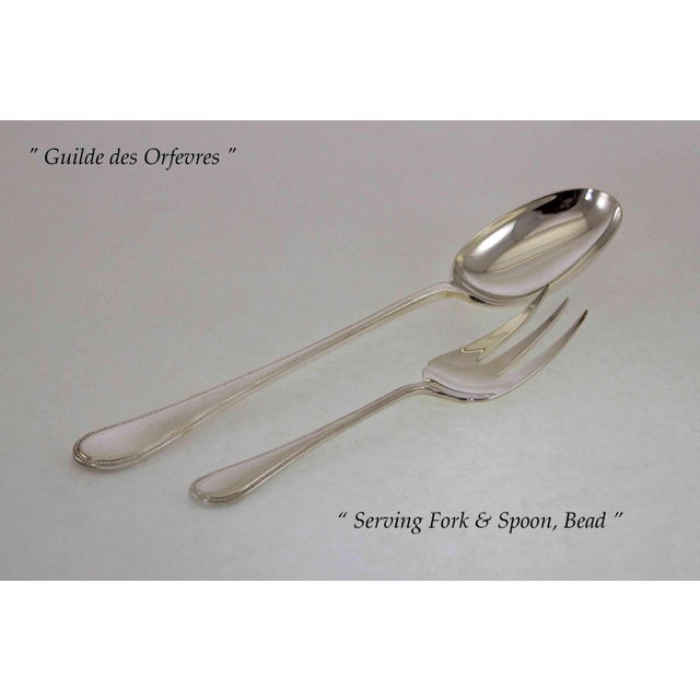 Vintage /New Sheffield Finest Bead Pattern Flatware Set for 10- 52 Pieces For Sale In New York - Image 6 of 13