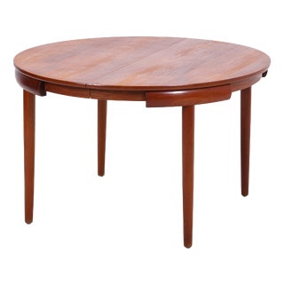 Vintage Teak Roundette Dining Table by Hans Olsen for Frem Røjle For Sale
