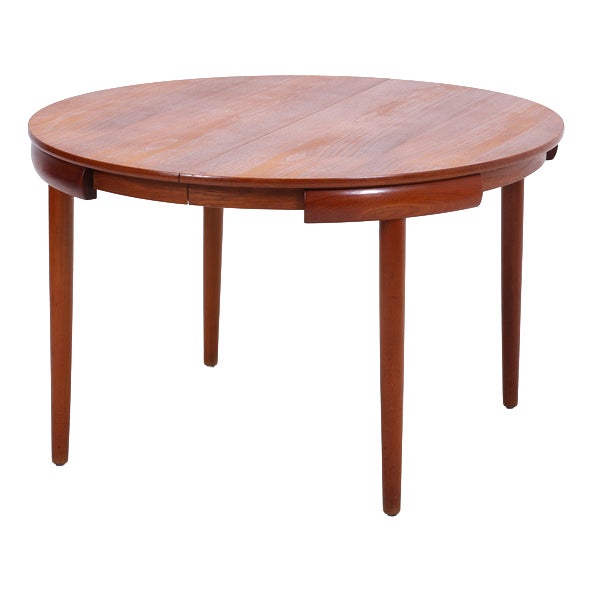 Vintage Teak Roundette Dining Table by Hans Olsen for Frem Røjle For Sale