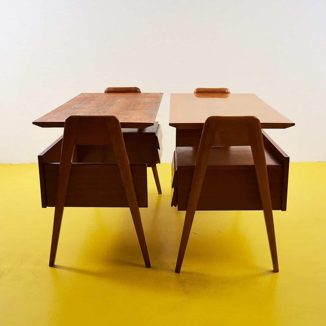 Desks attributed to Vittorio Dassi, 1950s, Set of 2 For Sale - Image 9 of 18