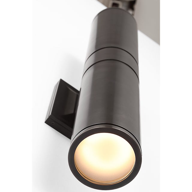 Chapman & Myers for Visual Comfort Signature Provo 20" Canister Light in Bronze For Sale In Houston - Image 6 of 9