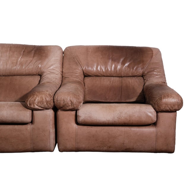 Post-Modern Loveseat and Pair of Chairs 3 Piece Set Circa. 1970s For Sale In Greensboro - Image 6 of 11