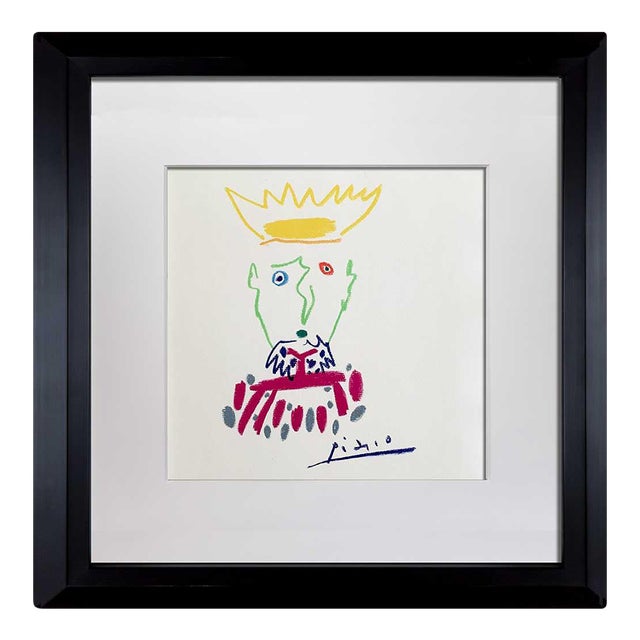 Pablo Picasso Lithograph "Cuatro Reyes Del Sol #4" Ltd. Ed. Signed W/Cat. Ref. C116 For Sale