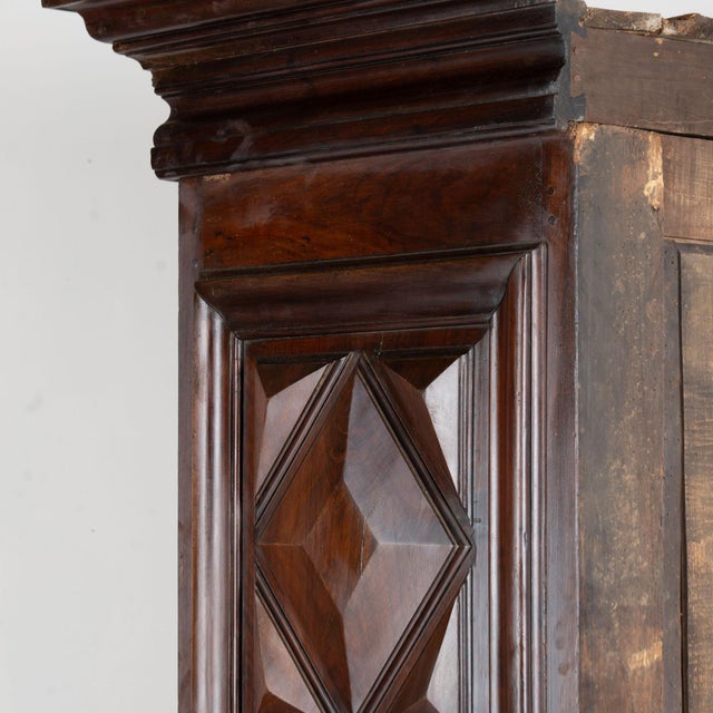 Early 19th Century French Single Door Carved Walnut Armoire Cabinet For Sale - Image 14 of 16