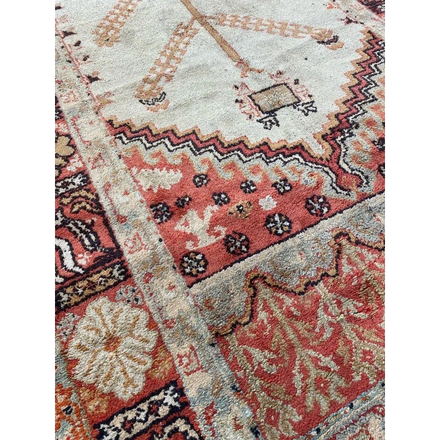 Antique Turkish Oushak Rug For Sale - Image 9 of 18