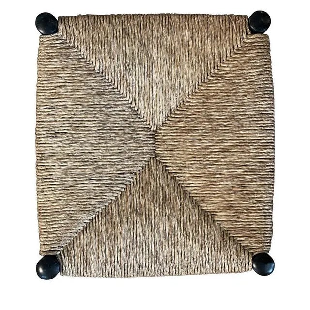 Vintage Italian Rush Nesting Stools After Gio Ponti- A Set of 3 For Sale In Chicago - Image 6 of 9