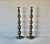 Brass Vintage Altar Size Pierced Brass Floor Candlestick Holders Ornate Reticulated Design Mid Century For Sale - Image 8 of 15