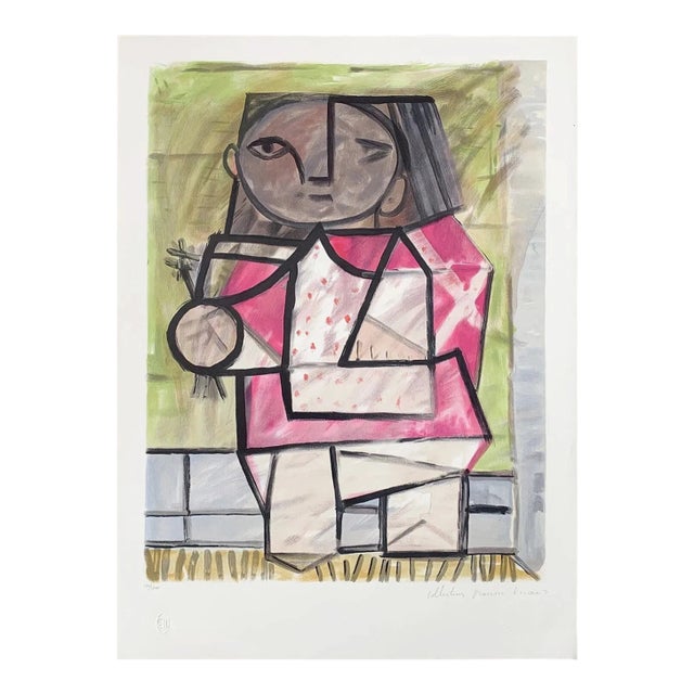 "Enfant en Pied" 1980s Pablo Picasso Estate Lithograph For Sale