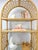 Vintage Arched Rattan Wicker Bamboo Shelf Hollywood Regency Coastal 5 Shelves For Sale - Image 9 of 15