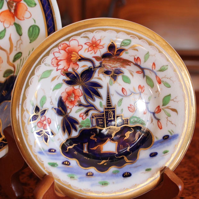 Early 19th Century Coalport Imari Plates - Set of 3 For Sale - Image 14 of 15