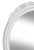 Shabby Chic 1930s White Oval Wall Mirror W/Floral Crown For Sale - Image 3 of 4