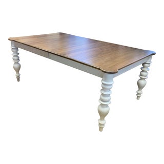 Early 21st Century Ethan Allen Rustic Farm Table For Sale