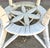 Vintage White Wicker and Rattan Side Table With Scalloped Skirt For Sale - Image 10 of 15