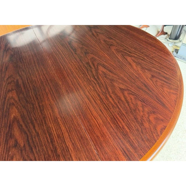 Double Extending Round Dining Table by Svend Aage Madsen, Demark, 1960s For Sale - Image 10 of 18
