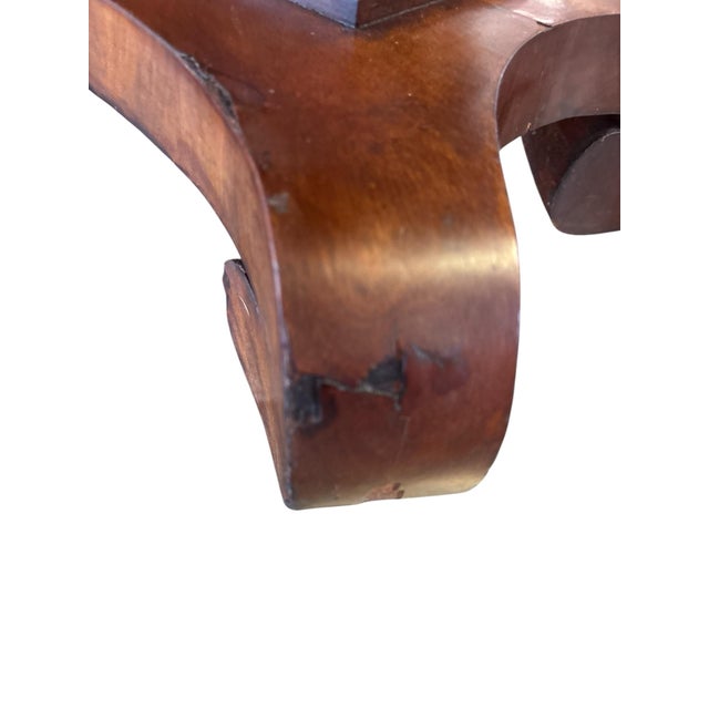 Lexington Regency Style Console Table With Lyre Base in Cherry For Sale - Image 11 of 12