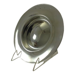 New 1970’s Vintage/New James Dixon & Sons Plain Pewter Nut Dish For Sale