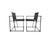 2020s Postmodern Cube Chairs – In the Style of Radboud Van Beekum– Black Pu Leather. Priced Individually For Sale - Image 5 of 6